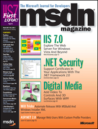 March 2007 Cover of MSDN Magazine